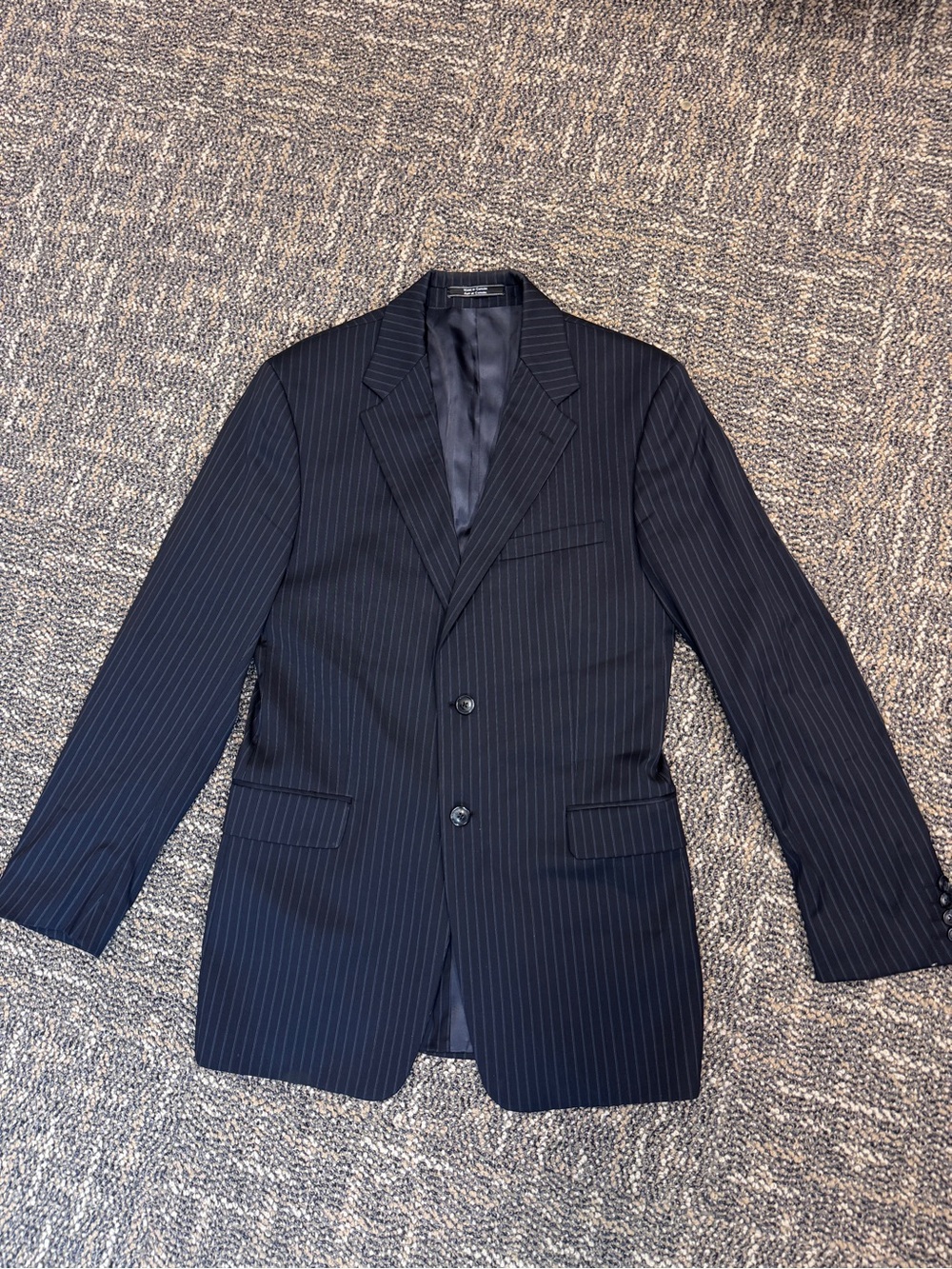 Theory Chester Pinstripe Stretch Wool Suit Set 40 Modern Corporate Quiet Luxury